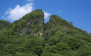 佐渡島の金山の写真
