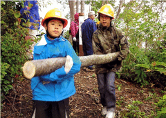 間伐体験-写真1