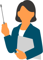 仕事中のイラスト