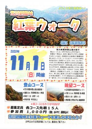紅葉ウォーク案内チラシ(表)
