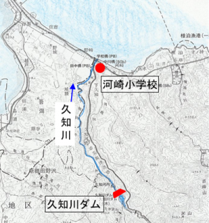 久知川ダム位置図