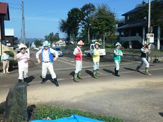 のーりんジャーの決めポーズ　
