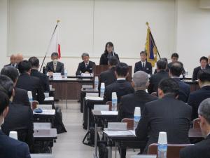 県下署長会議に出席している写真です