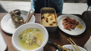 海鮮バーベキューでつくった料理