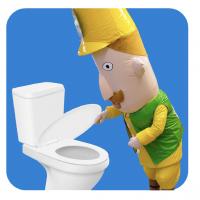 トイレのふたを閉めるレルヒさん