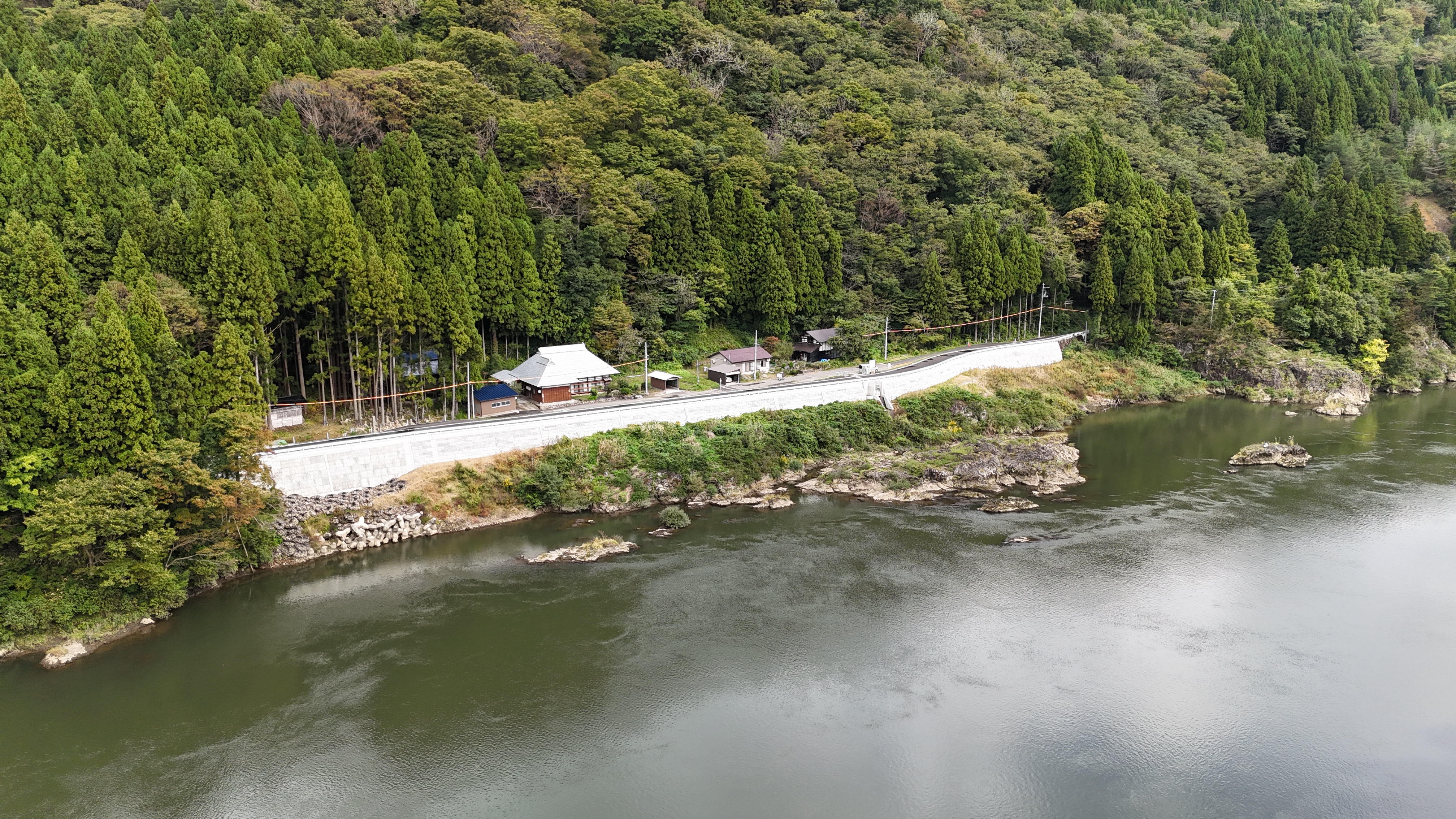 中岩沢地区の空撮写真