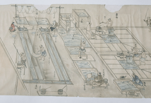 佐渡銀山往時之稼行絵巻（近影）の画像