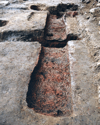 Trace of the furnace for cementation at the Sado Magistrate Officeの画像