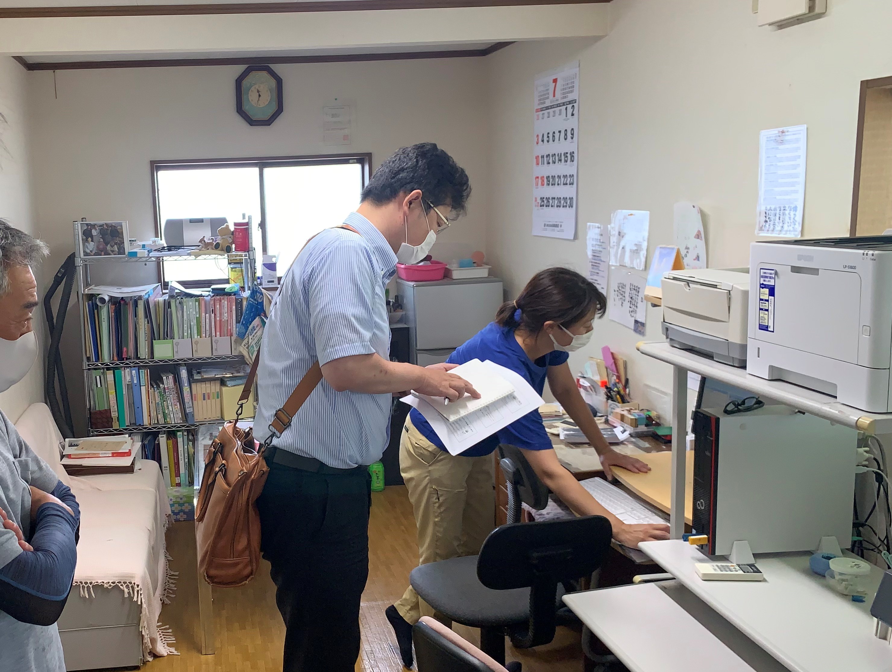 伴走支援の様子