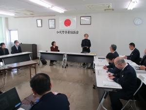 加茂警察署協議会に出席している写真です