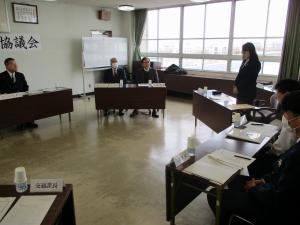 江南警察署協議会に出席している写真です