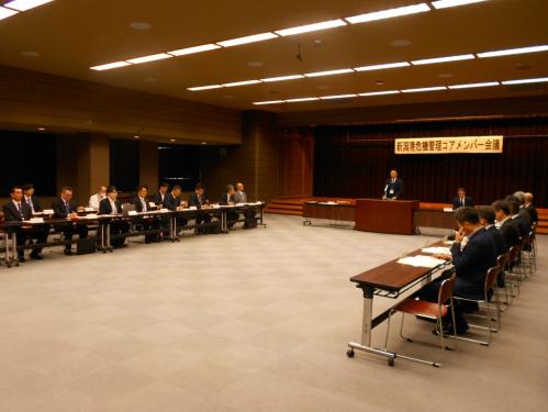 新潟港危機管理コアメンバー会議の開催状況