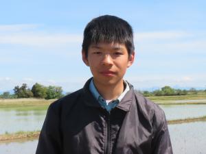 田植え終了後の永田さん