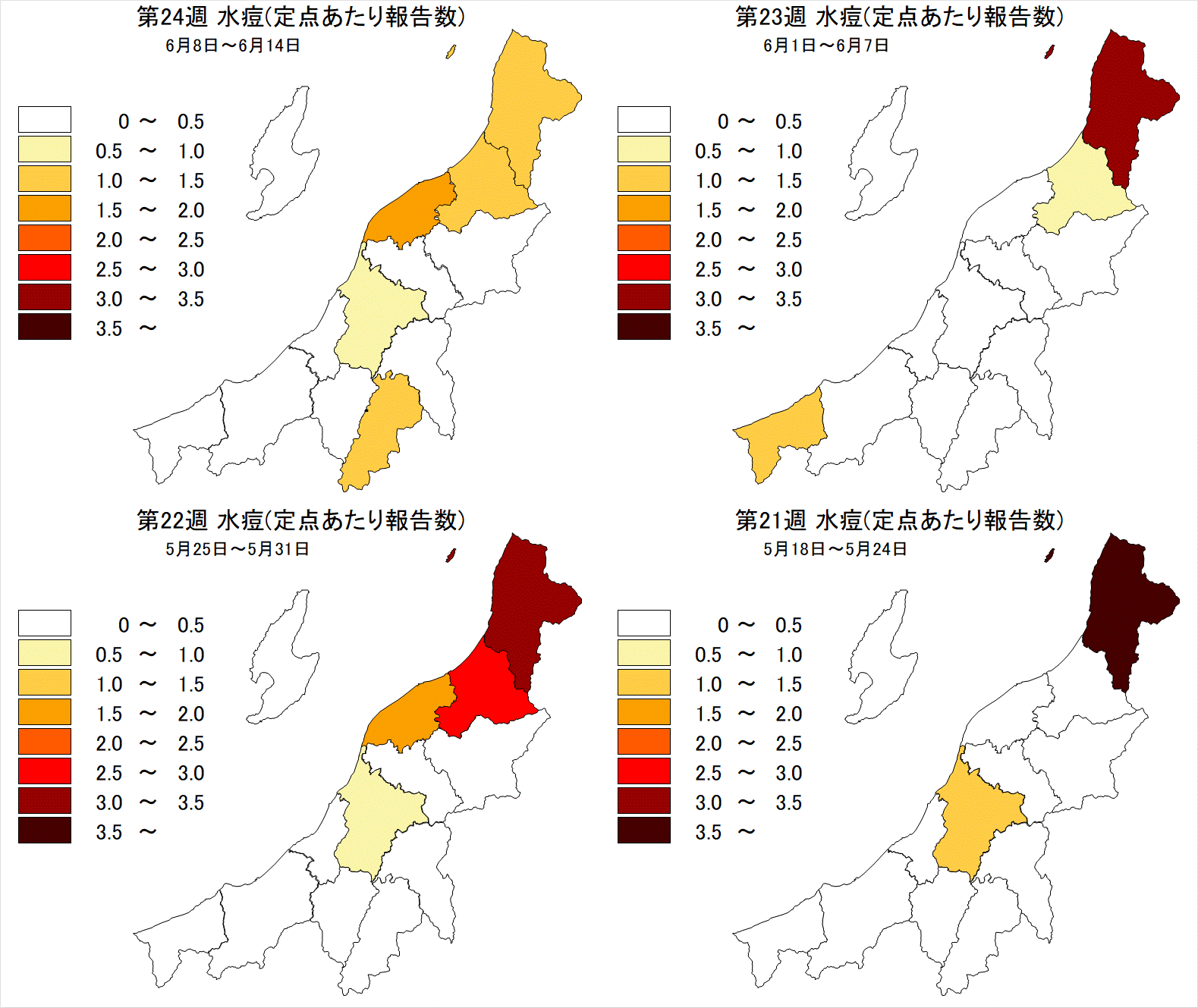 水痘（最近4週間）