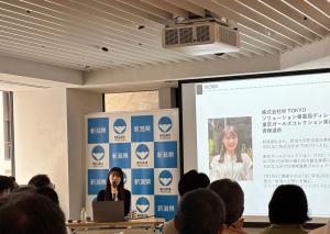 プレミアサロンの様子(青柳さん)