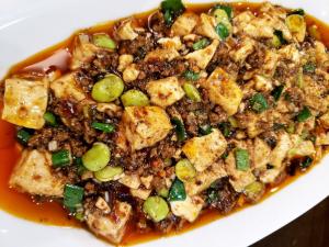 茶豆入り麻婆豆腐