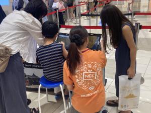 学習ゲームSADO BUILDER体験コーナーその1
