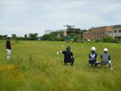 学生の操縦による飛行