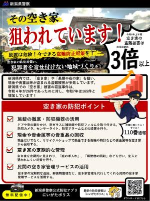 その空き家、狙われています！（チラシ）