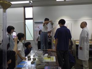 地層実験の様子2