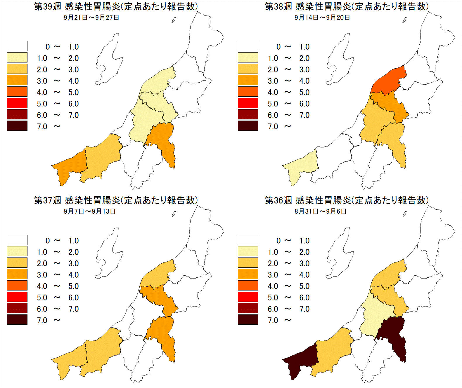 感染性胃腸炎（最近4週間）