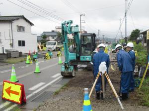 道路工事現場