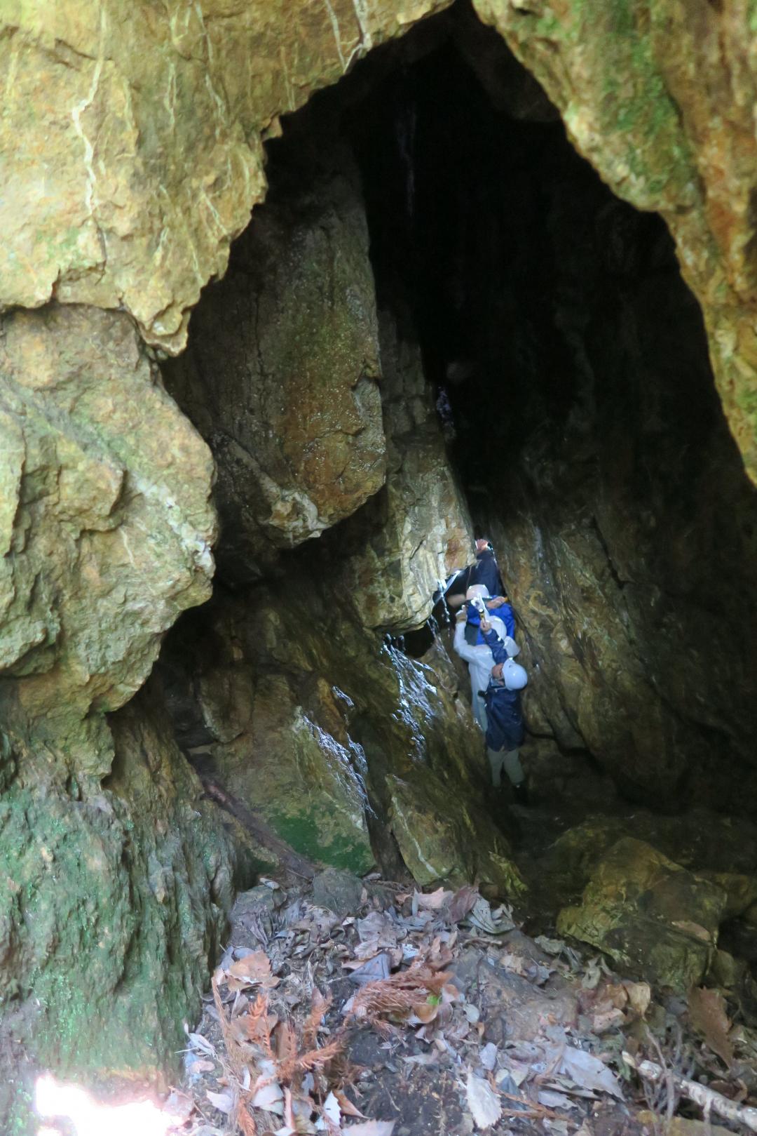 屏風沢地区のひ追い掘り跡の画像