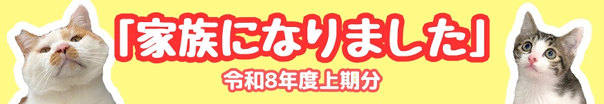 家族になりました