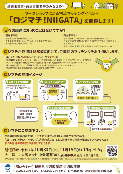 開催概要（ロジマチ!NIIGATA）