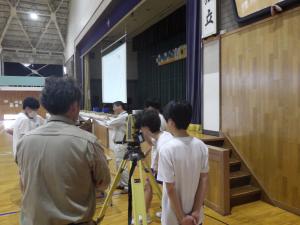 測量機器を体験