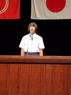 最優秀賞受賞者の発表の様子です。