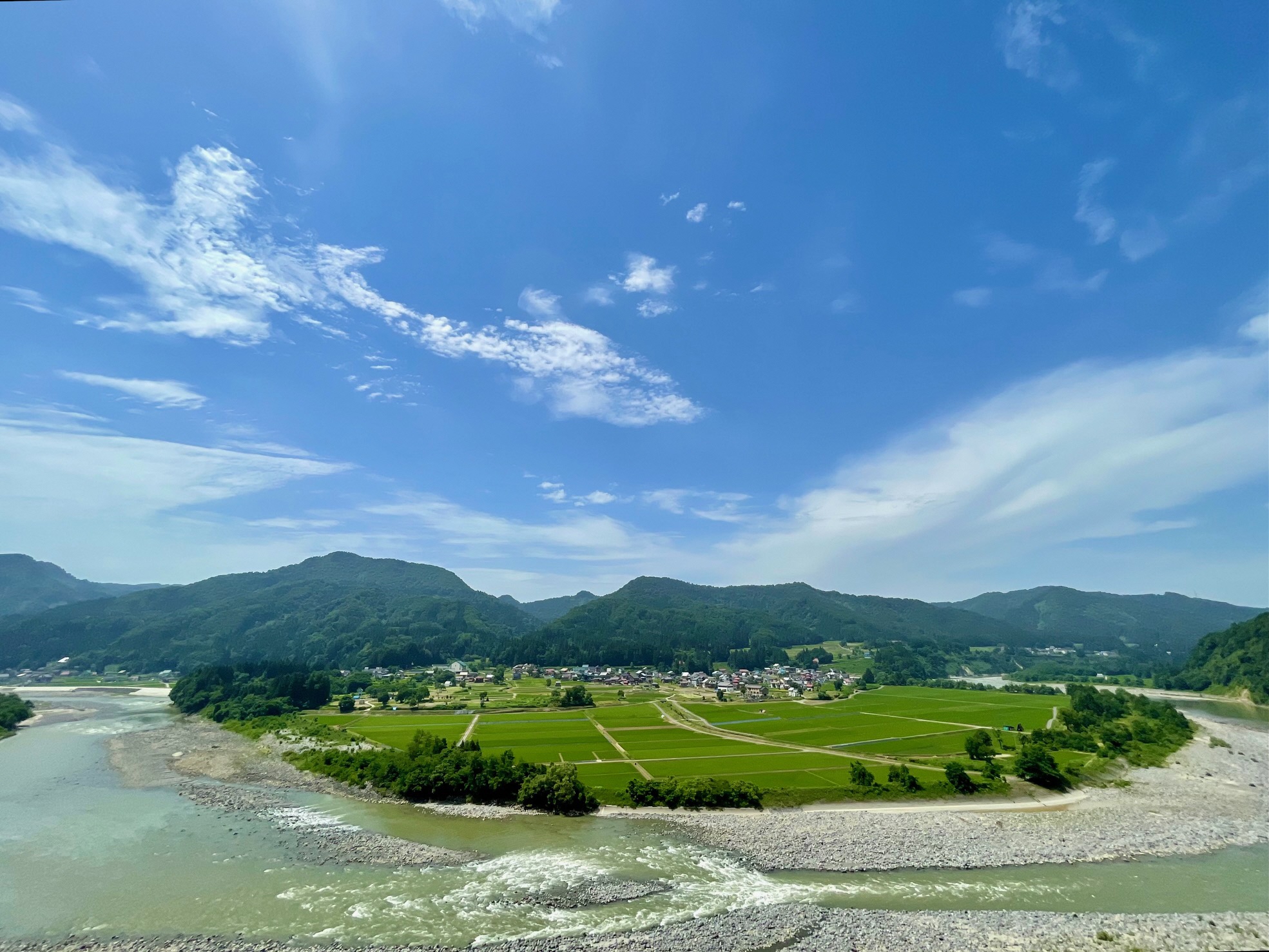 信濃川の展望地