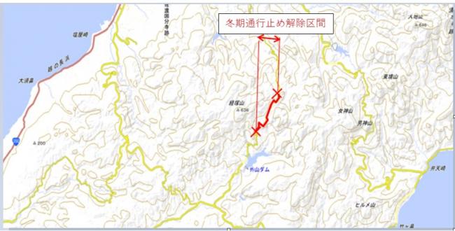 主要地方道佐渡縦貫線(猿八～外山)