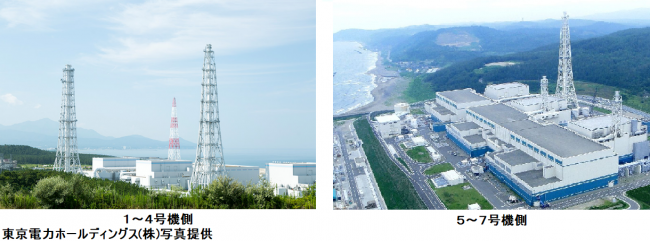 左：1～4号機側、右：5～7号機側