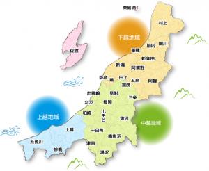 新潟県の地図