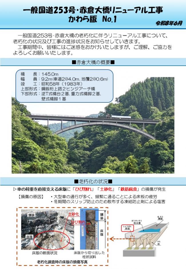 工事かわら版No.1　1ページ目